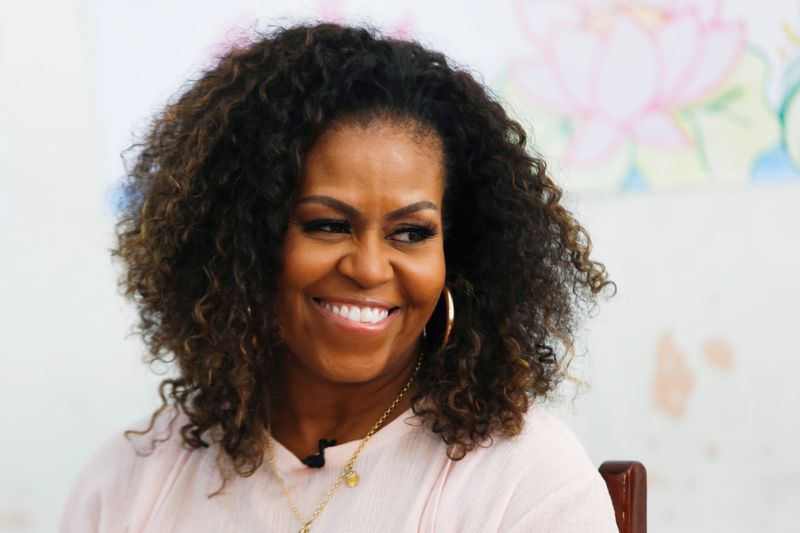 FILE PHOTO: Former first lady Michelle Obama attends the Girls