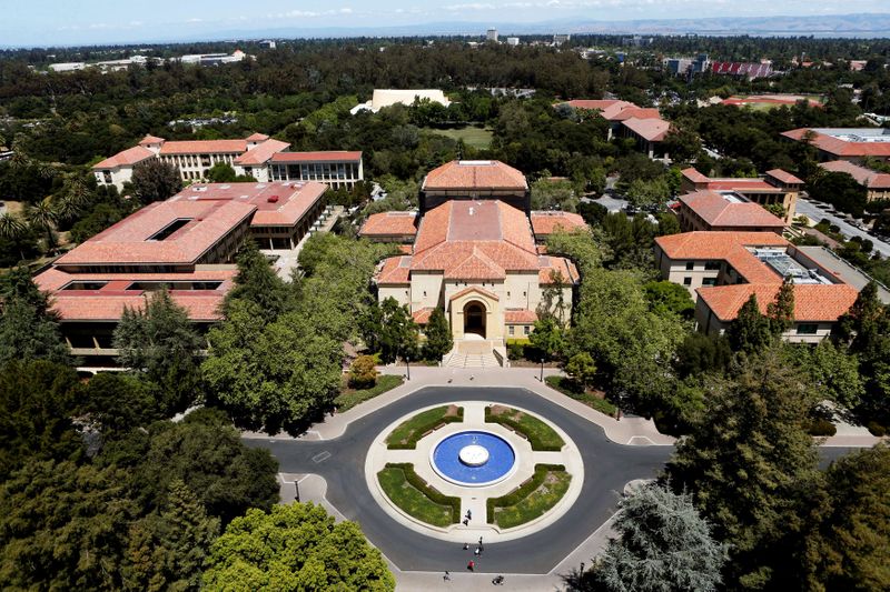 FILE PHOTO: Stanford University’s campus is seen from atop Hoover