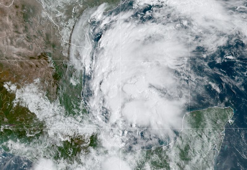 FILE PHOTO: Satellite image from NOAA shows Storm Nicholas in