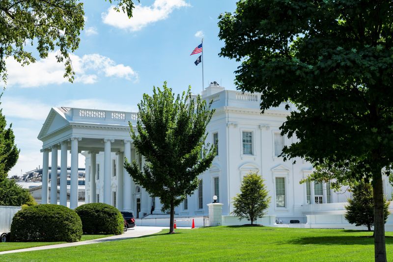 FILE PHOTO: The exterior of the White House is seen