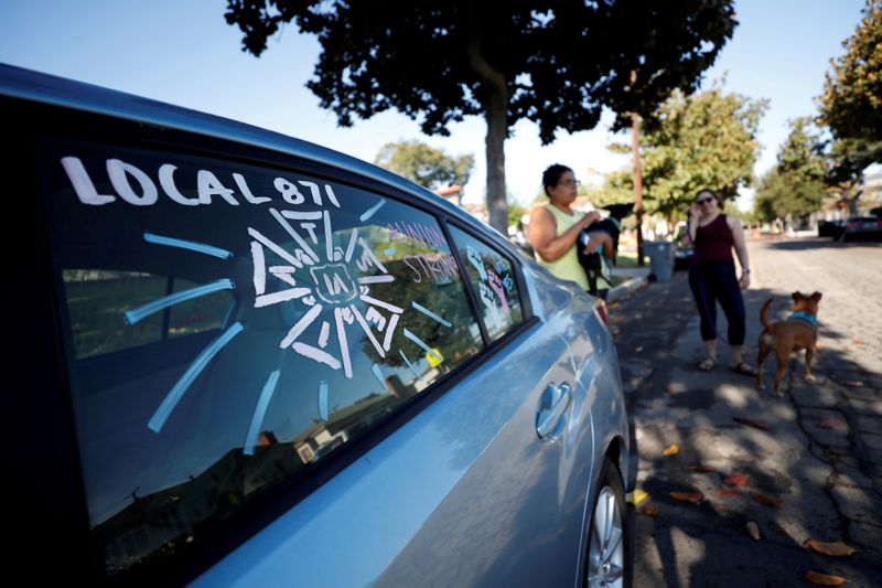 FILE PHOTO: The adorned windows of the car belonging to