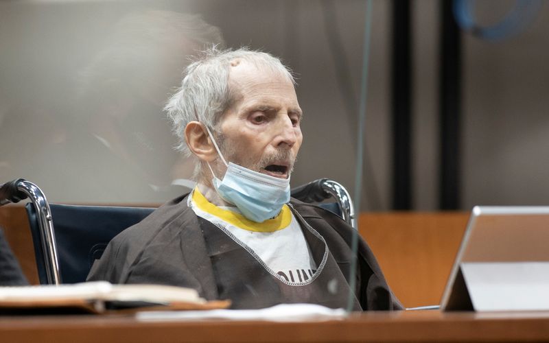 Robert Durst is seen being sentenced to life without possibility