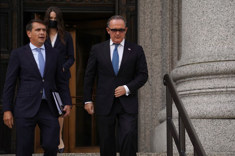 Igor Fruman departs the United States Courthouse in New York