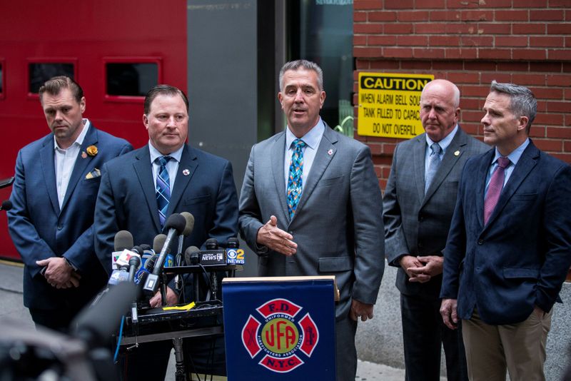 FDNY holds news conference at Ladder 24 on city’s Covid