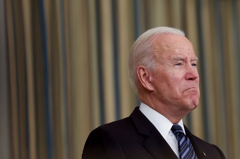FILE PHOTO: U.S. President Joe Biden delivers remarks on the