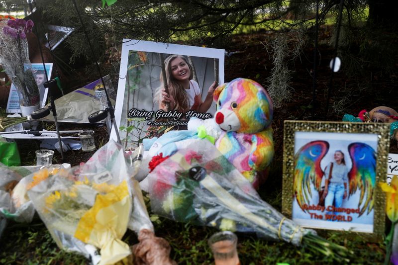 FILE PHOTO: A makeshift memorial for Gabby Petito is seen