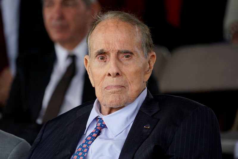 FILE PHOTO: Bob Dole attends welcome ceremony in honor of