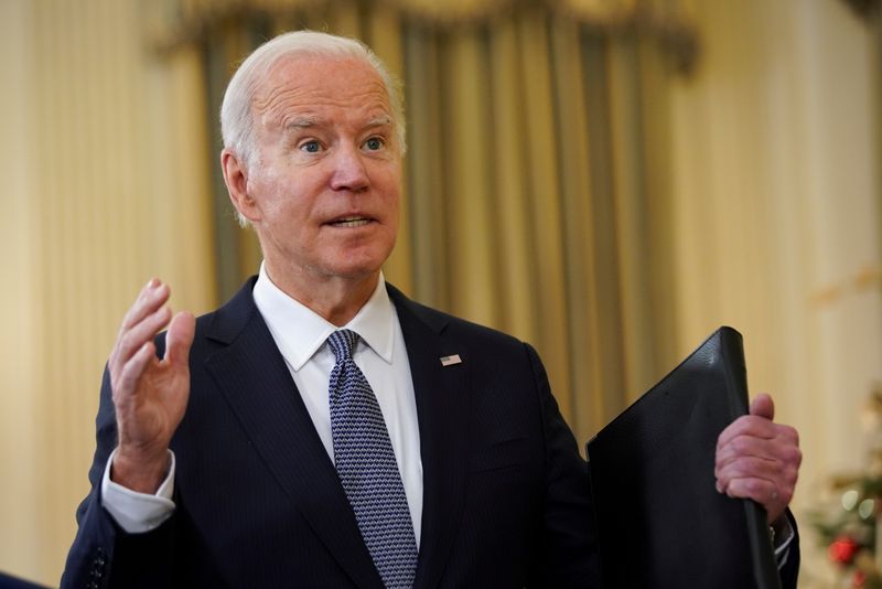 U.S. President Biden delivers remarks on the November jobs report