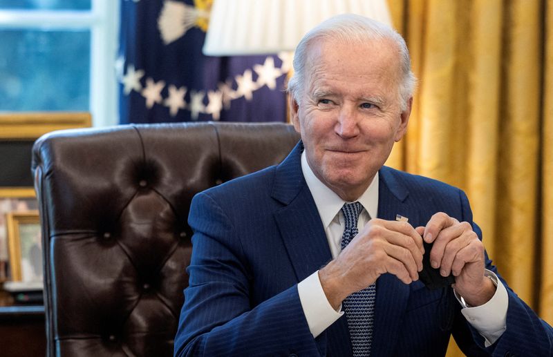 U.S. President Joe Biden signs executive order on reducing government