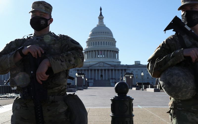 Heightened security at the U.S. Capitol Building in Washington