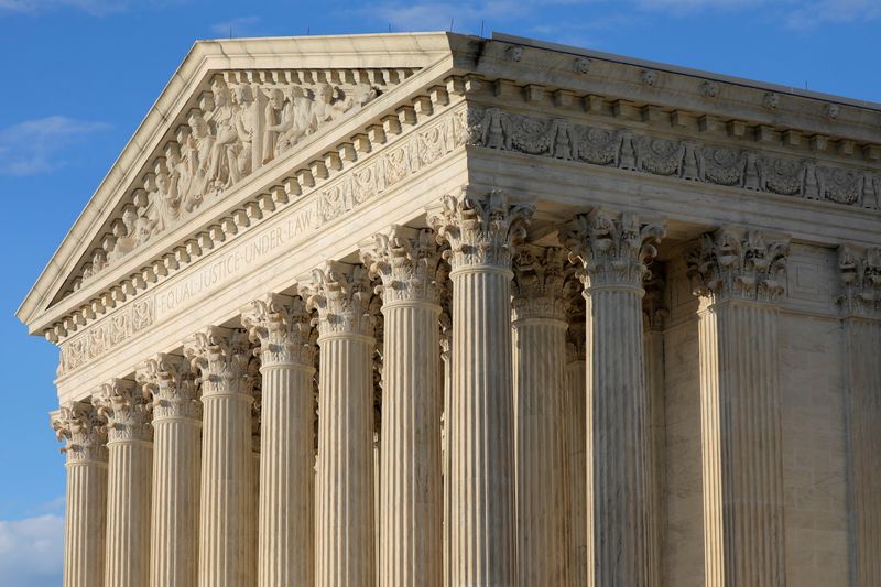 FILE PHOTO: The United States Supreme Court Building’s facade is