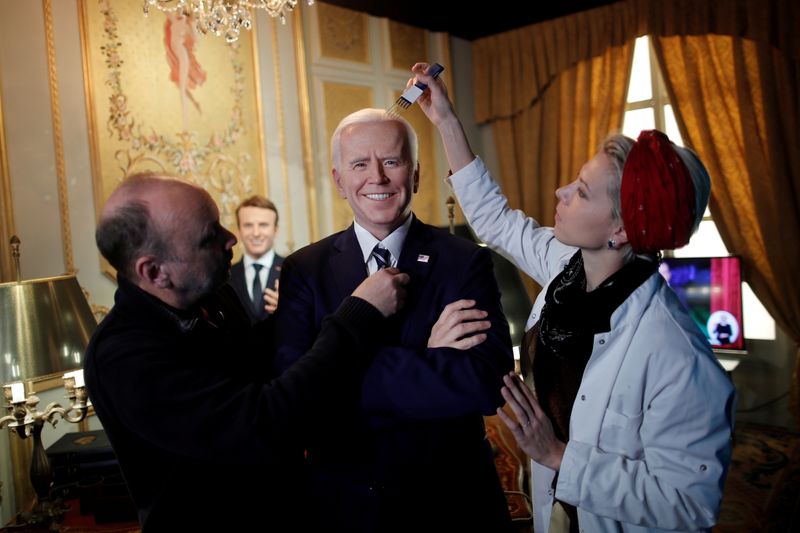 Grevin museum unveils wax figure of US President Joe Biden