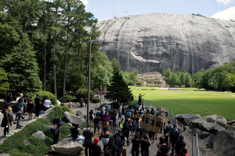 FILE PHOTO: Protesters rally against racial inequality in Stone Mountain