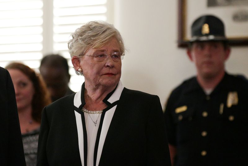 FILE PHOTO: Lt Governor Kay Ivey waits to be sworn