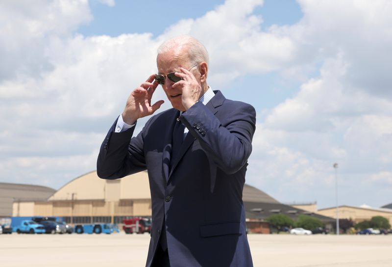 U.S. President Joe Biden departs Washington for travel to Cleveland,