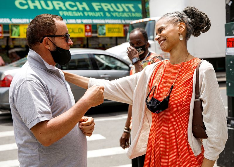 FILE PHOTO: Maya Wiley, Democratic candidate for New York City