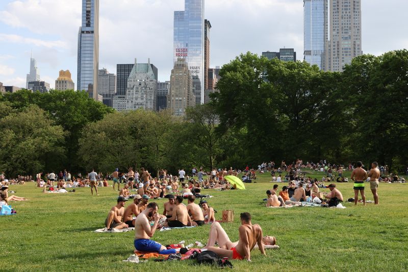 People enjoy going out in New York City as CDC