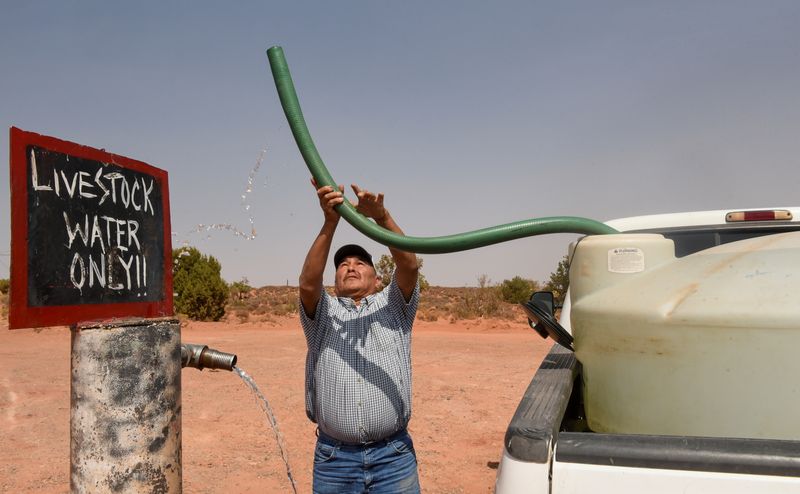 FILE PHOTO: Climate change is drying the lifeblood of Navajo