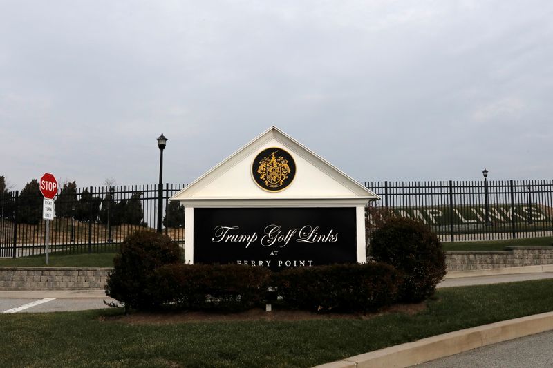 FILE PHOTO: The Trump Golf Links golf club in Bronx