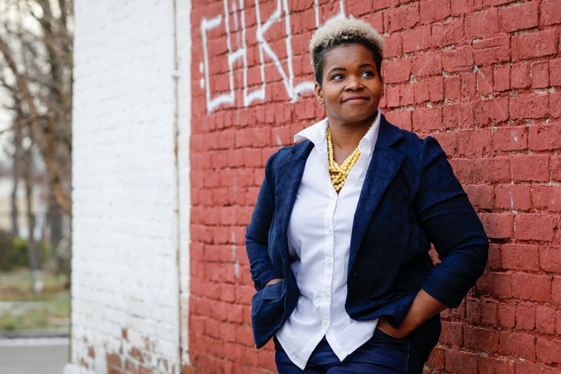 Community activist India Walton campaigns to replace four-term Mayor Byron