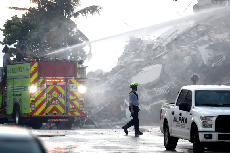 Residential building collapse in Surfside