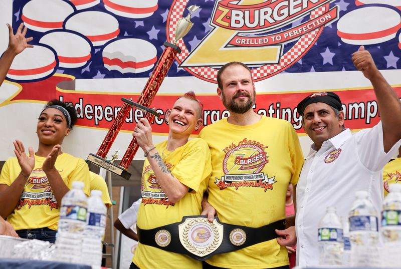 Z-Burger twelfth annual “Independence Burger Eating Championship” contest in Washington