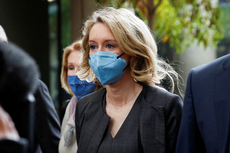 Theranos founder Elizabeth Holmes arrives to attend her fraud trial