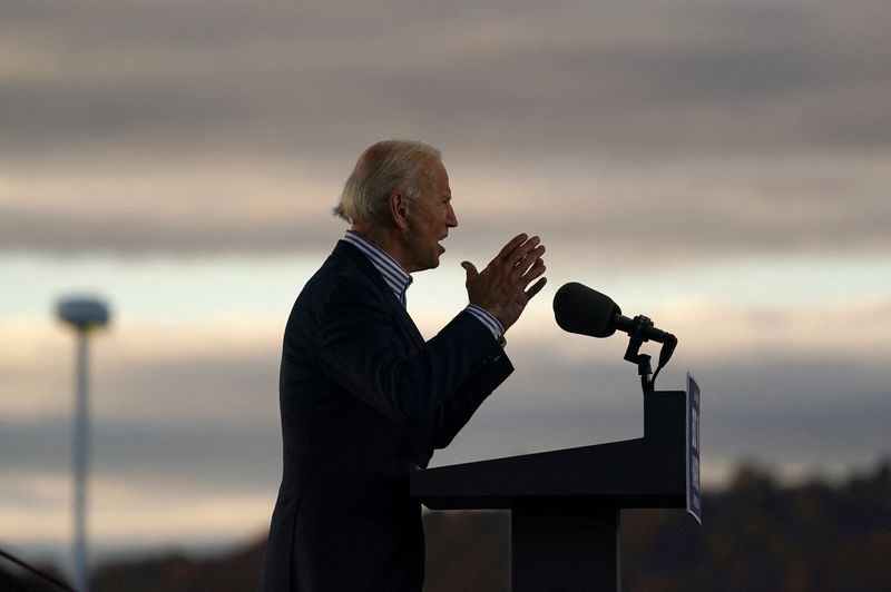 U.S. presidential candidate Biden holds drive-in campaign event in Dallas,