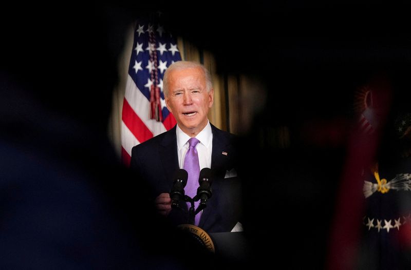 FILE PHOTO: Biden speaks about racial equity at the White
