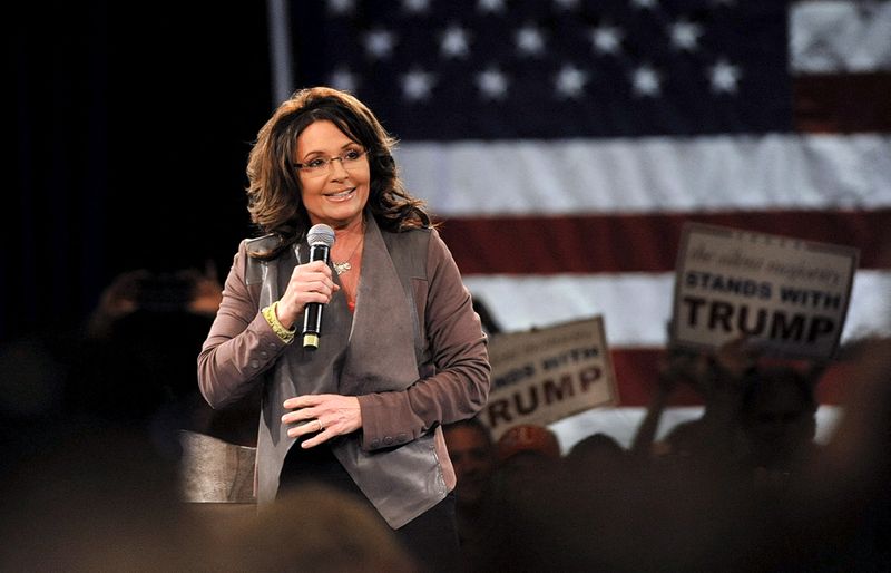 FILE PHOTO: Former Alaska Governor Sarah Palin fires up the