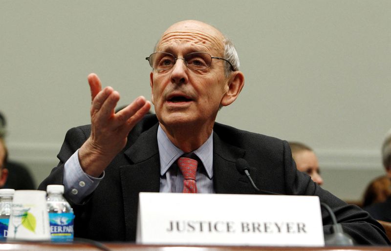 FILE PHOTO: Justice Breyer testifies on Capitol Hill in Washington