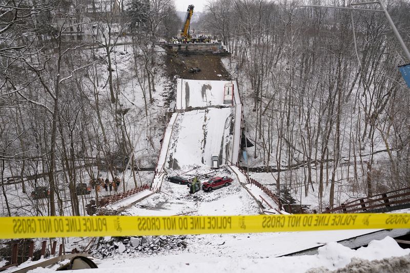 FILE PHOTO: Bridge collapses prior to Biden visit in Pittsburgh,