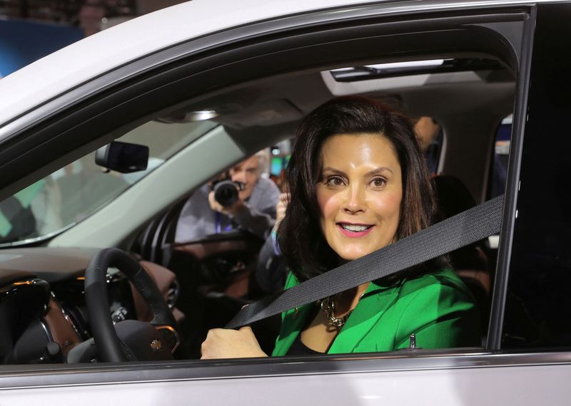 FILE PHOTO: Michigan Governor Whitmer visits the North American International