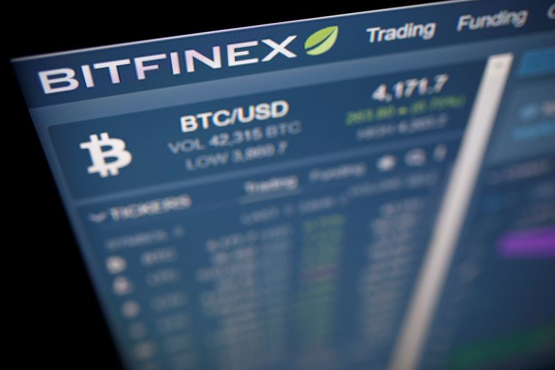 FILE PHOTO: Photo illustration of Bitfinex cryptocurrency exchange website