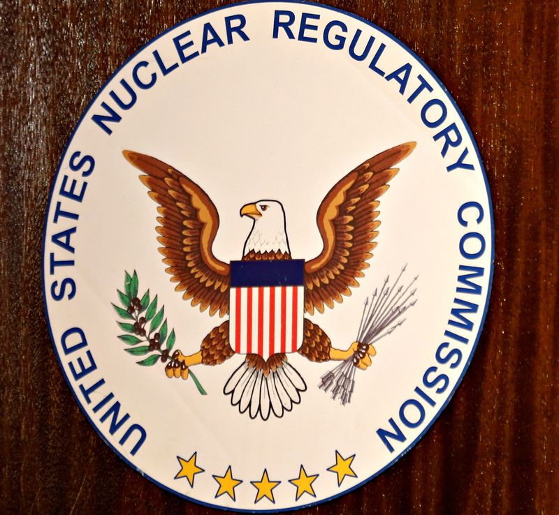 FILE PHOTO – The logo of the U.S. Nuclear Regulatory