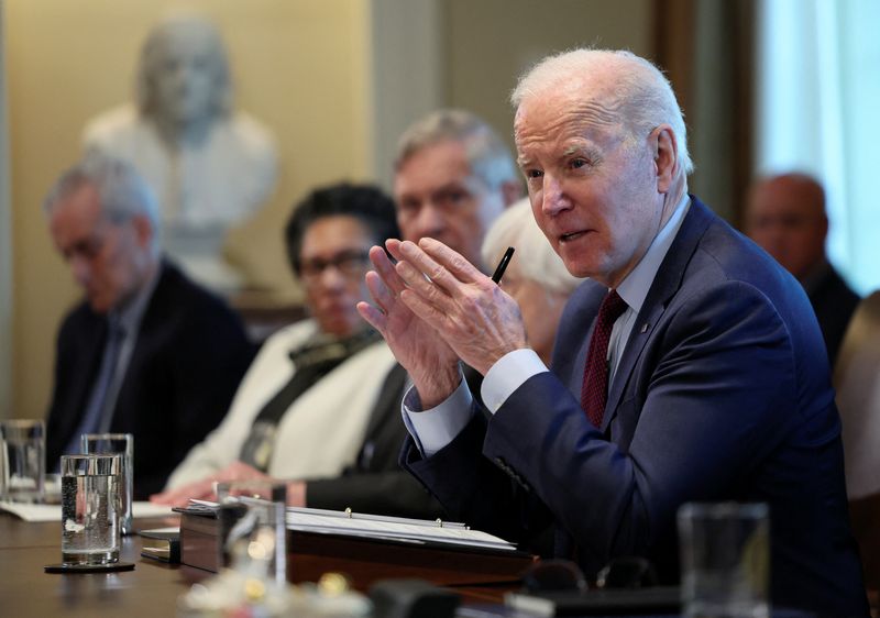 U.S. President Biden holds a cabinet meeting at the White