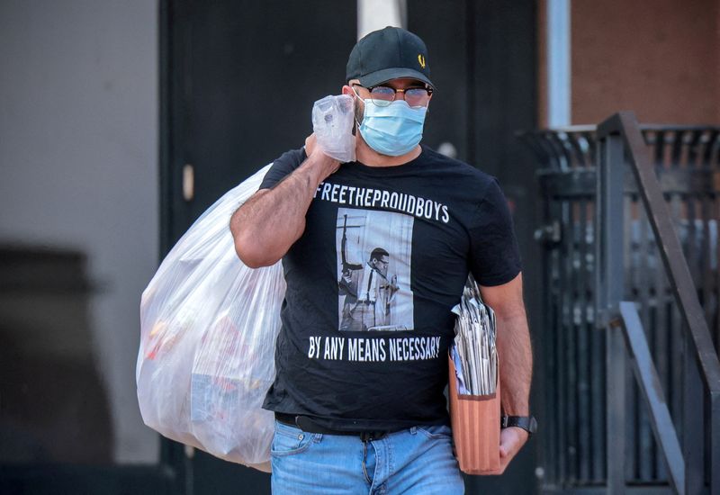 FILE PHOTO: Proud Boys leader Enrique Tarrio is released from