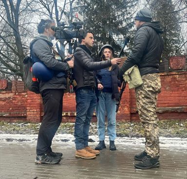 Fox News journalist Oleksandra “Sasha” Kuvshynova in Ukraine