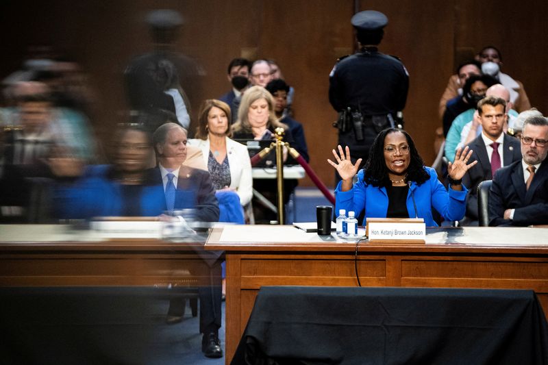 FILE PHOTO: U.S. Supreme Court nominee Judge Ketanji Brown Jackson