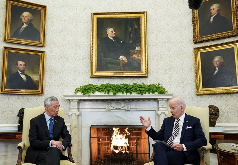 U.S. President Biden meets with Singapore’s Prime Minister Lee at