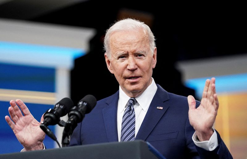 FILE PHOTO: U.S. President Biden announces administration actions to lower