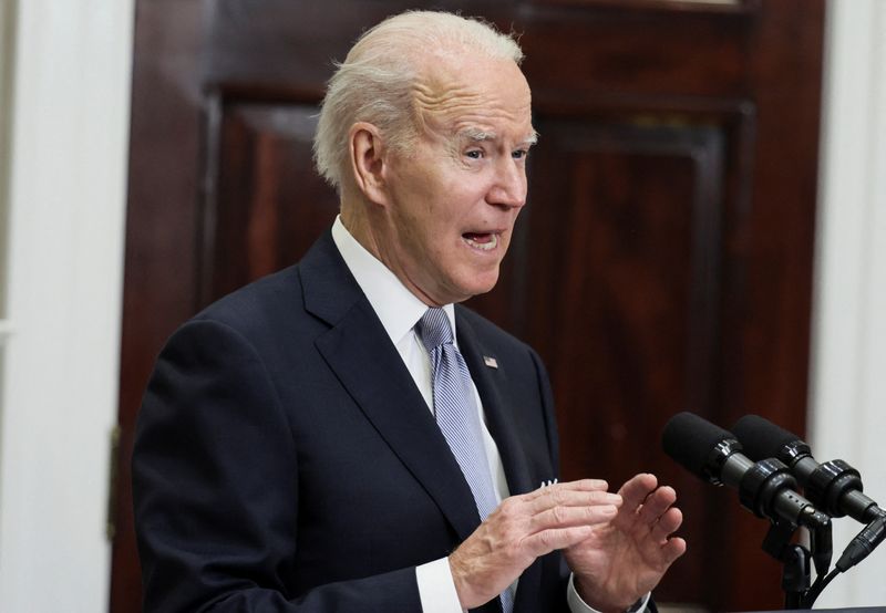 U.S. President Joe Biden announces additional military aid for Ukraine
