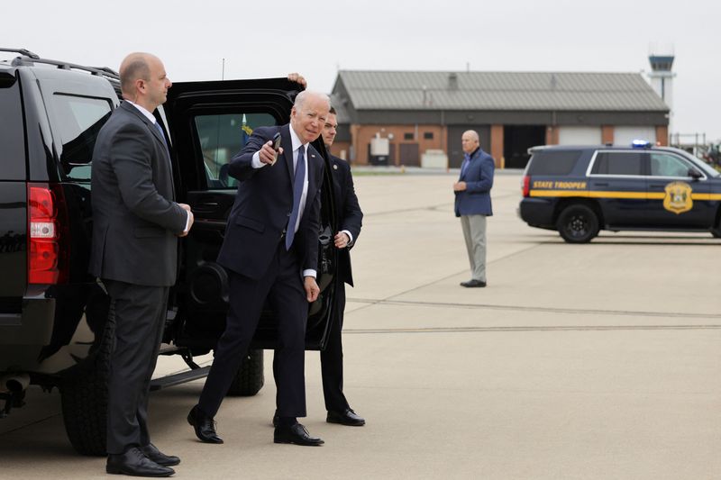 U.S. President Biden departs from Delaware Air National Guard Base,