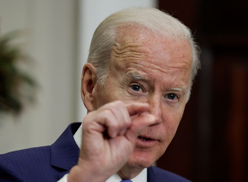 U.S. President Joe Biden announces additional military aid for Ukraine