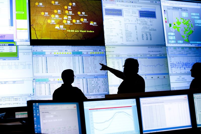 FILE PHOTO: Reliability coordinators monitor the state power grid during