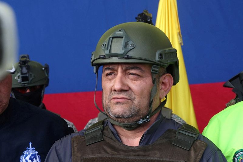 FILE PHOTO: Colombia extradites accused drug trafficker Otoniel to the