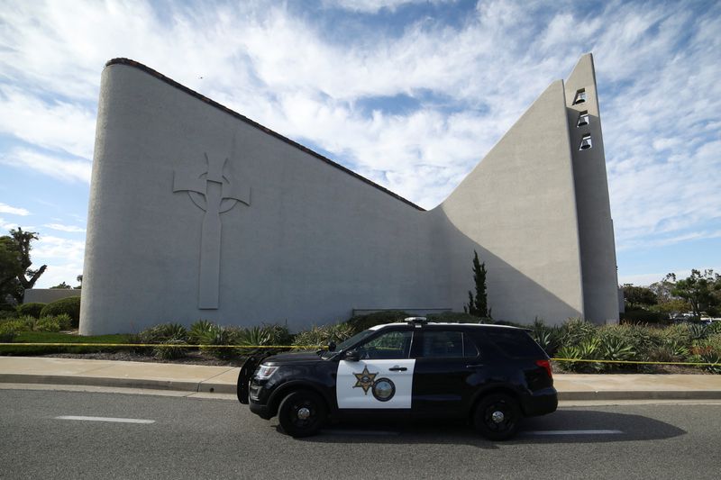 The Geneva Presbyterian Church is seen after a deadly shooting,