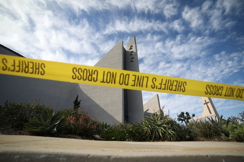 The Geneva Presbyterian Church is seen after a deadly shooting,
