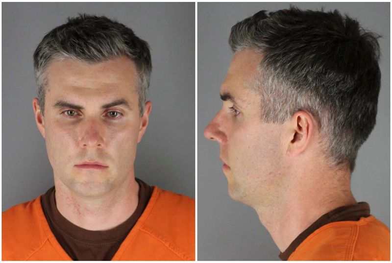 Former Minnesota police officer Thomas Lane poses for a booking