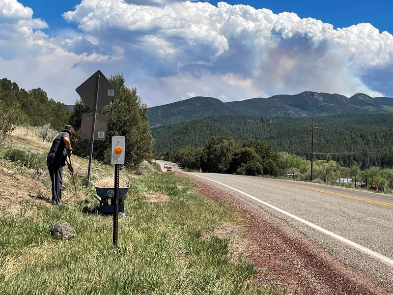 Using rakes and bulldozers, New Mexico battles ‘beast’ wildfire